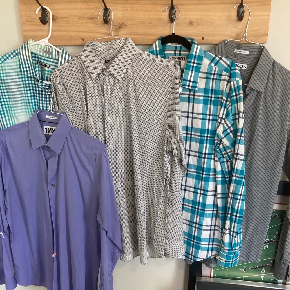 Express Men’s Dress Shirts Lot of 5